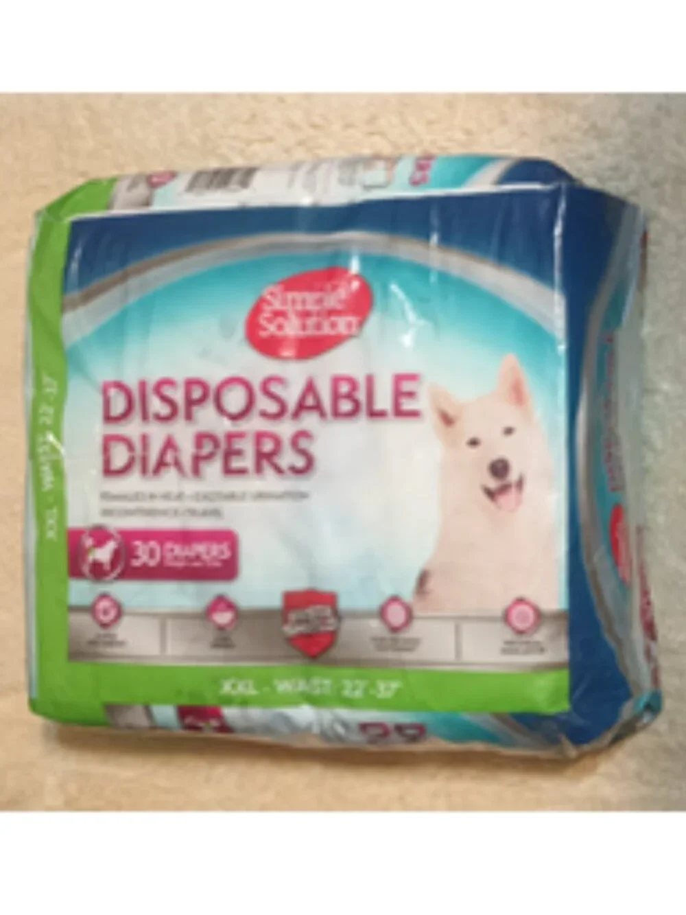 *NEW Simple Solution Disposable Female Dog Diapers, XXL  22